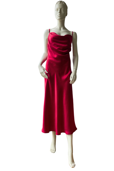 PRE-ORDER – Pure Mulberry Silk Slip Dress with Cowl Neck (Copy)