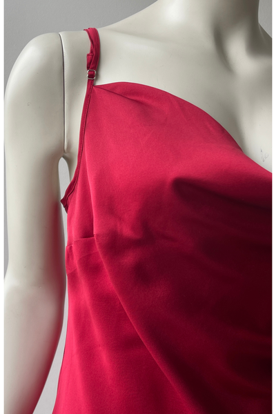 Pure Mulberry Silk Slip Dress with Cowl Neck