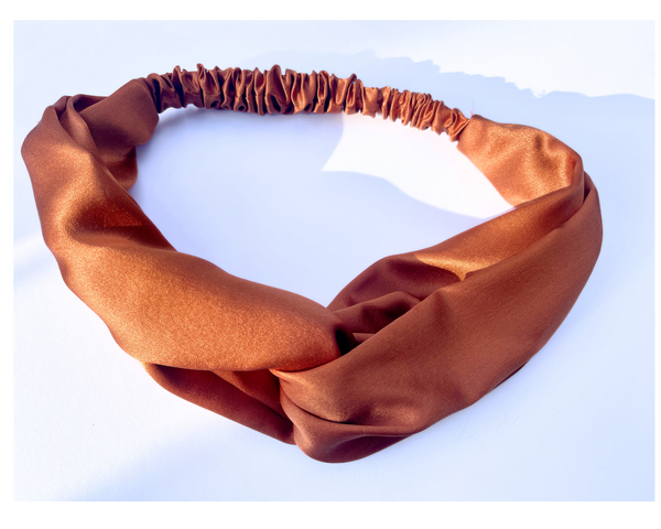 100% Mulberry Silk Headband | Twist Knot  | Green