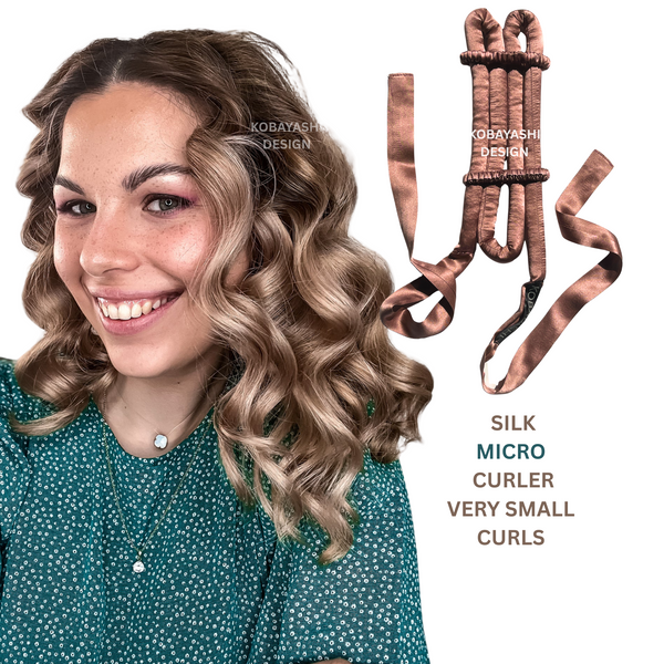 MICRO Mini Silk Heatless Curler | Extra Small for Tight Curls