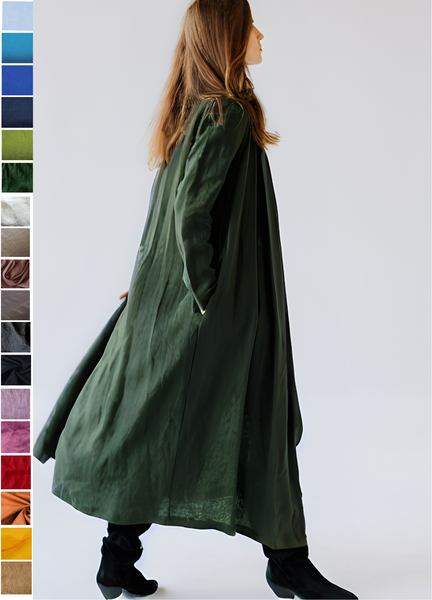 Minimalist Long Linen Jacket – Timeless Elegance in Every Thread