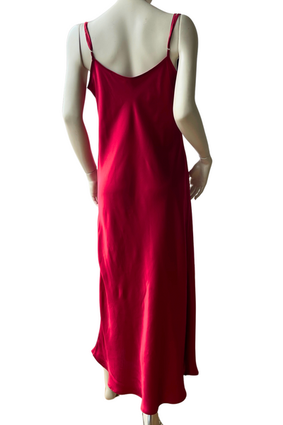 Pure Mulberry Silk Slip Dress with Cowl Neck