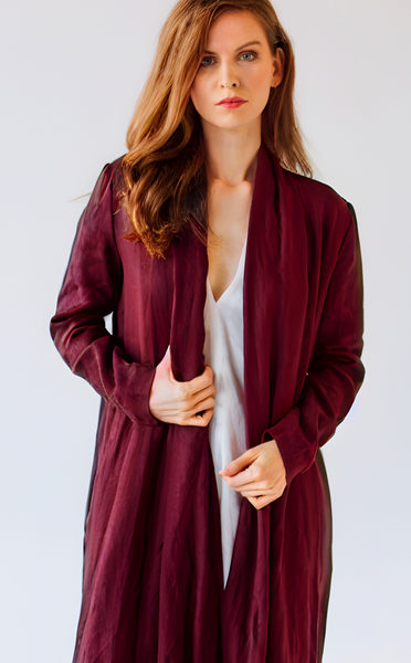 Minimalist Long Linen Jacket – Timeless Elegance in Every Thread