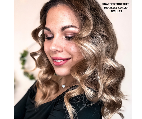 Healtless Silk Blowout Rollers with Snap Buttons | Black