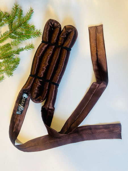 Long  Large Satin Heatless Hair Curler with Ribbon