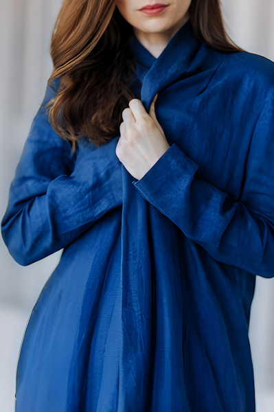 Minimalist Long Linen Jacket – Timeless Elegance in Every Thread
