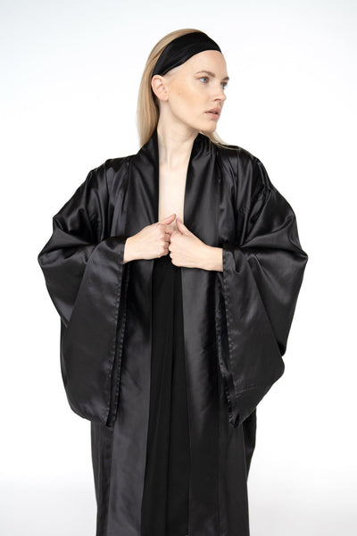READY TO SHIP 100% Mulberry Silk Kimono Robe – Handmade Luxury | One Size Fits Most