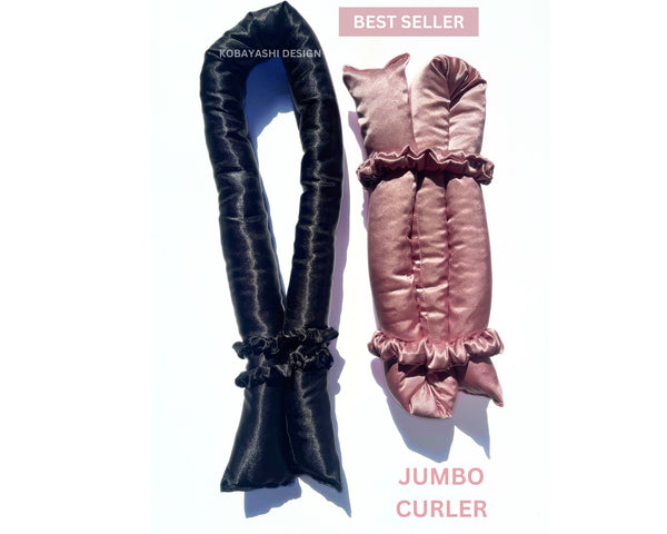 Extra-Large Heatless Silk Curler Set | 100% 6A Mulberry Silk