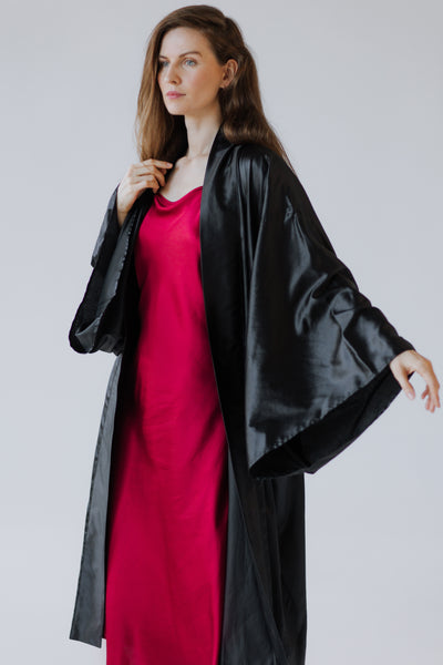 READY TO SHIP 100% Mulberry Silk Kimono Robe – Handmade Luxury | One Size Fits Most