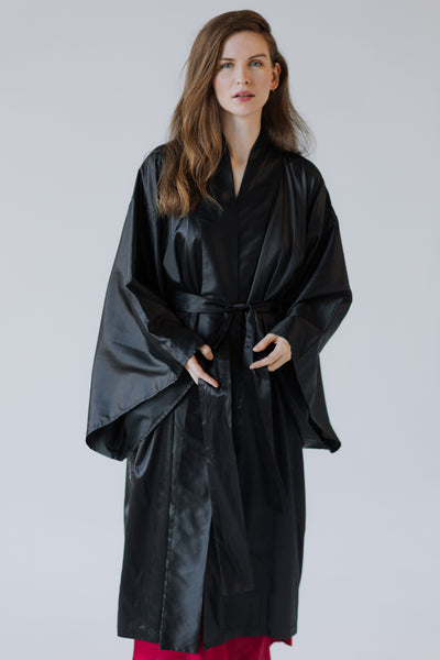 READY TO SHIP 100% Mulberry Silk Kimono Robe – Handmade Luxury | One Size Fits Most