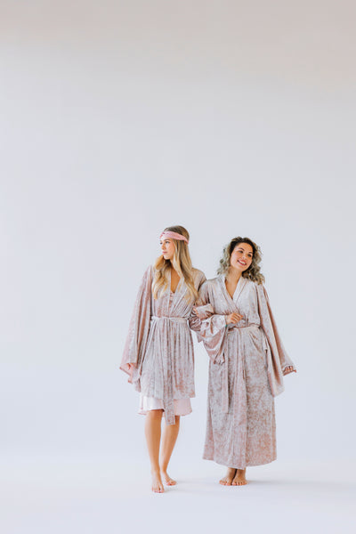 READY TO SHIP Velvet Japanese-Style Kimono Robe – Handmade | One Size Fits Most