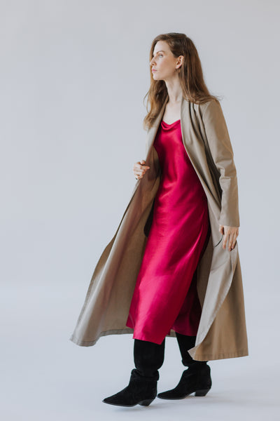 Long Cotton Twill Jacket