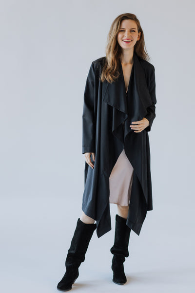 Cotton Twill Overlap Trench coat