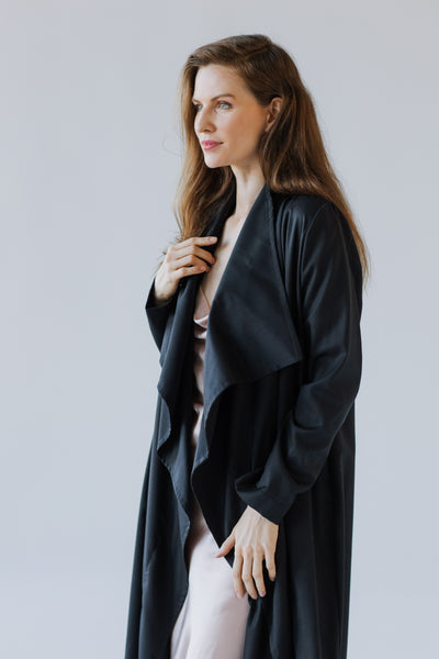 Cotton Twill Overlap Trench coat