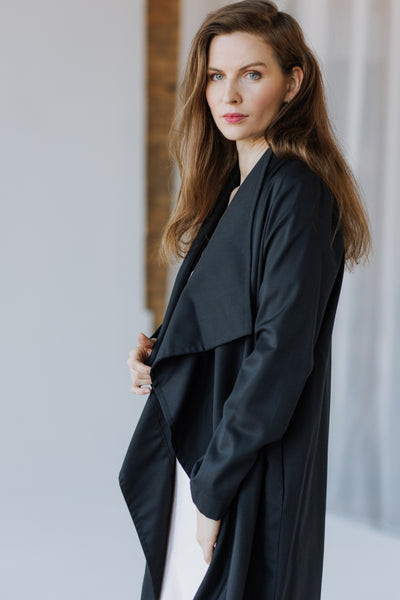 Cotton Twill Overlap Trench coat
