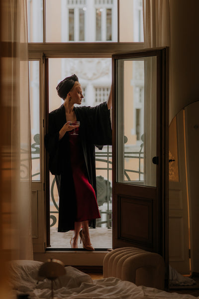 READY TO SHIP 100% Mulberry Silk Kimono Robe – Handmade Luxury | One Size Fits Most