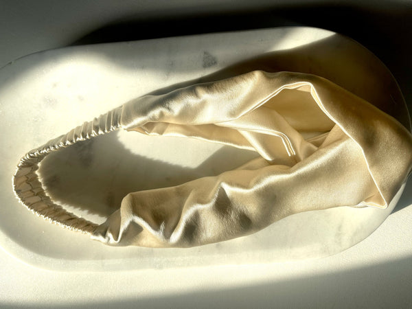 Mulberry silk twist knot headband 