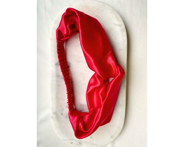 Mulberry silk twist knot headband 