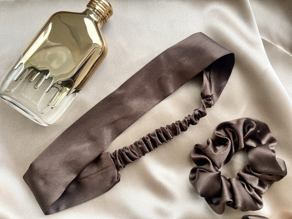 Pure Mulberry Silk headband, French style, narrow