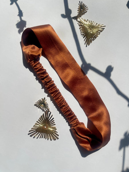 100% Mulberry Silk Headband | Narrow