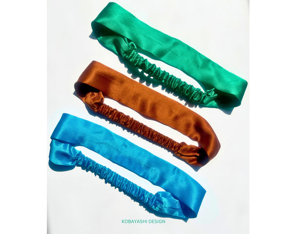 100% Mulberry Silk Headband | Narrow