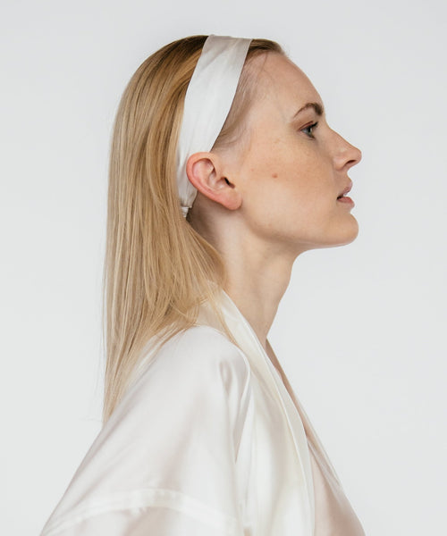 100% Mulberry Silk Headband | Narrow