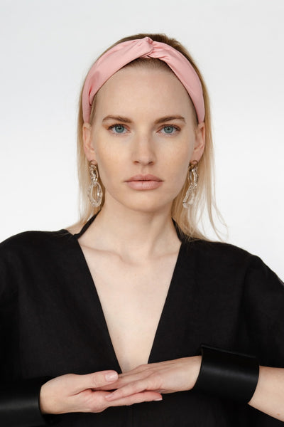 Mulberry silk twist knot headband