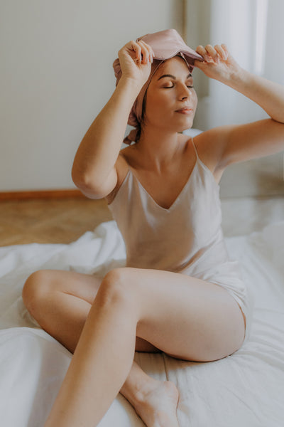 100% Mulberry Silk Pajama Set with Shorts